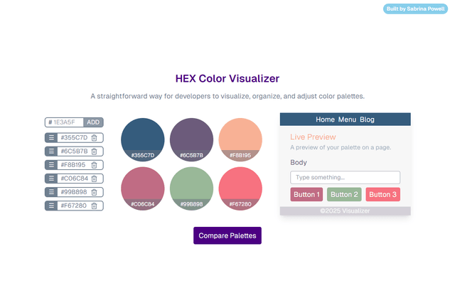 Hex Code Visualizer